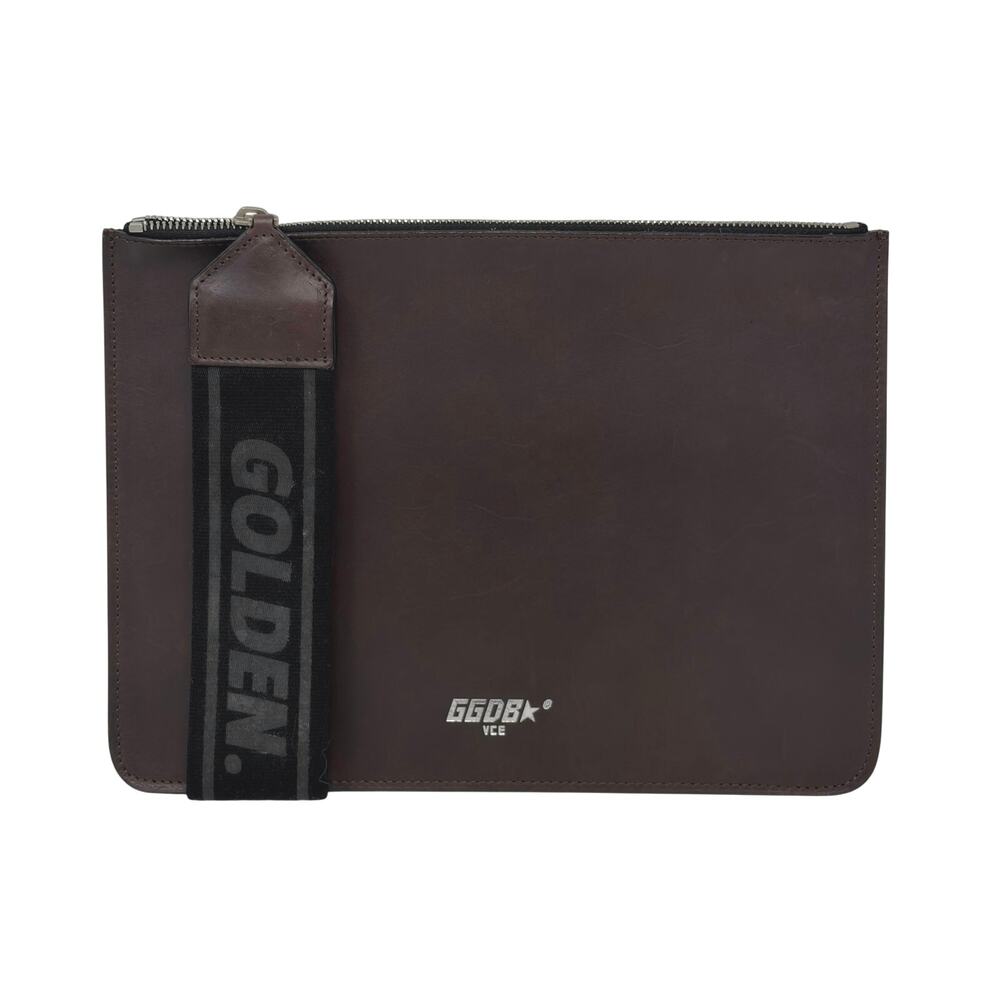 Golden Goose Leather Zipper Pouch